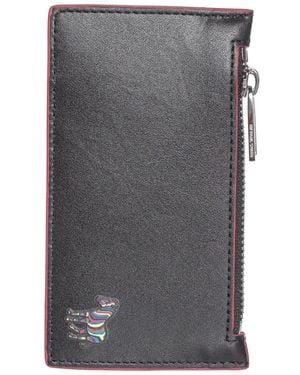 Paul Smith Zebra-Motif Card Holder - Gray