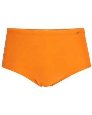 Amir Slama Zwembroek Met Logoplakkaat - Oranje