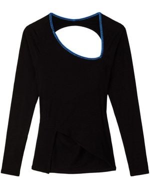 Sunnei Wrapped Top - Black