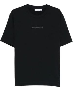 J.Lindeberg T-Shirt Mit Logo - Schwarz