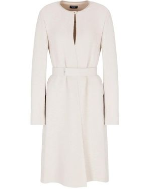 Emporio Armani Long Sleeve Dress - White
