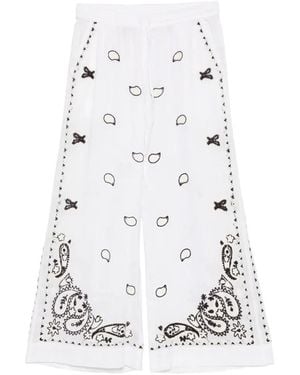 P.A.R.O.S.H. Embroidery Trousers - White