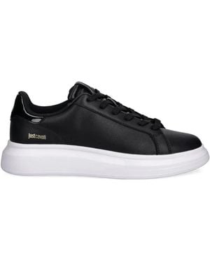 Just Cavalli Baskets À Patch Logo - Black