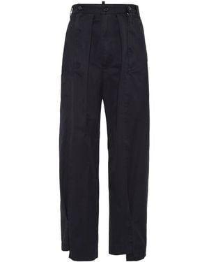 DSquared² Cotton Straight-Leg Trousers - Blue