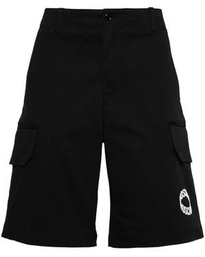 Moschino Logo-Print Cargo Shorts - Black