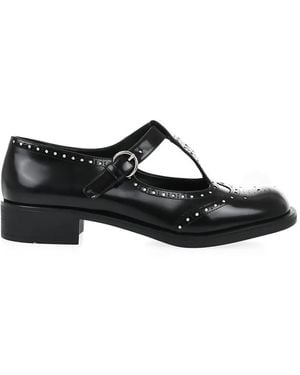 Miu Miu Zapatos De Tacón Mary Jane - Negro