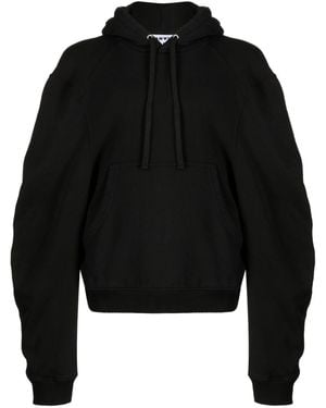 JORDANLUCA Bulldog Cotton Hoodie - Black