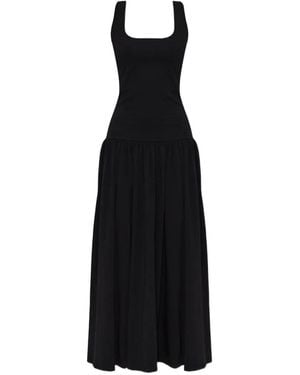 By Malene Birger Marcielle Scoop-Neck Gathered Maxi Dress - Black