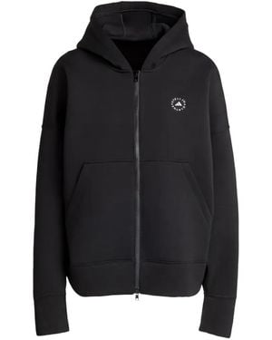 adidas By Stella McCartney Logo-Print Hoodie - Black
