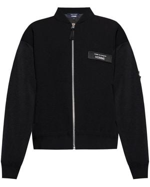 Comme des Garçons Bomber Con Applicazione - Nero