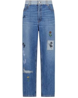 Marni Embroidered Jeans - Blue