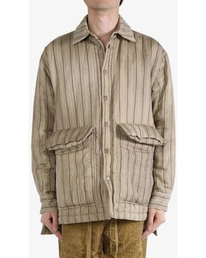 Uma Wang Striped Shirt - Natural
