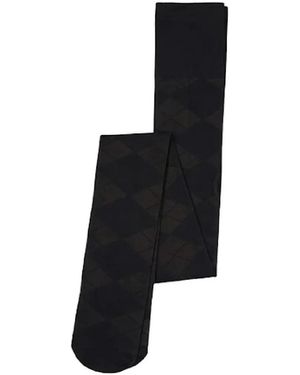 Swedish Stockings Medias Rebecka Con Motivo Geométrico - Negro