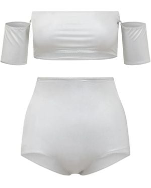 ALESSANDRO VIGILANTE Shiny Bikini - White