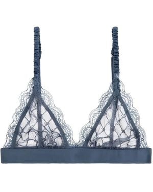 Love Stories Lace Triangle Bra - Blue