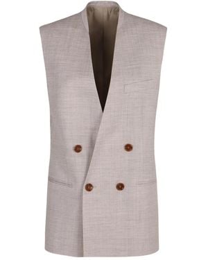 Philosophy Di Lorenzo Serafini Double-Breasted Vest - Grey