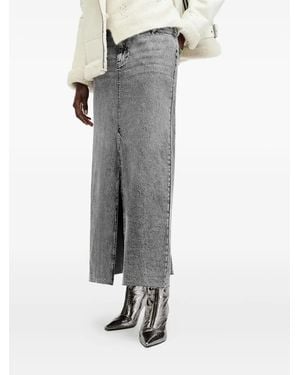 AllSaints Falda larga Noir - Gris