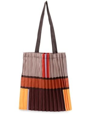 MULTITUDES BAGS Bragheria Pleated Tote Bag - Red