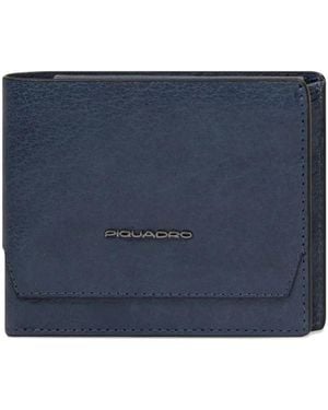 Piquadro Flap Wallet - Blue