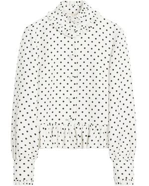 Valentino Garavani Polka Dot-Print Jacket - White