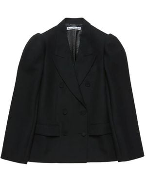 Acne Studios Double Breasted Tailored Blazer - Black
