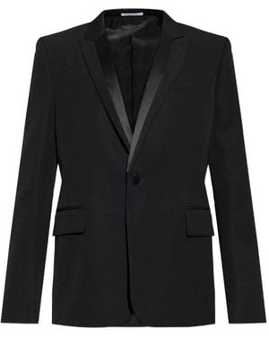 McQueen Shawl-Lapel Single-Breasted Blazer - Black