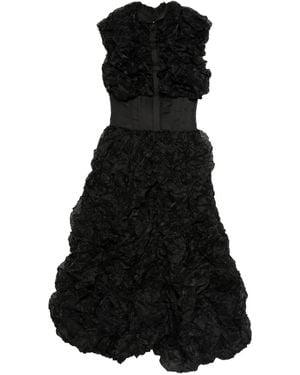 Viktor & Rolf Crinkle Maxi Dress - Black