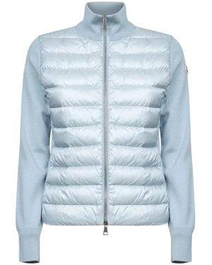Moncler Gesteppte Jacke - Blau