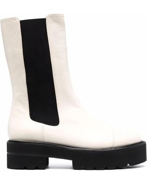 Stuart Weitzman Chunky Leather Boots - Black
