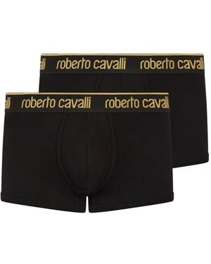 Roberto Cavalli Logo Boxers - Black