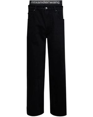Alexander Wang Waistband-Detail Jeans - Black