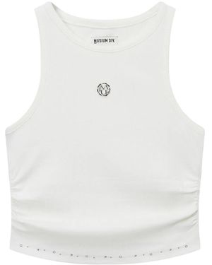 Musium Div. Ribbed Tank Top - White