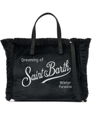 MC2 Saint Barth Fringed Tote Bag - Black