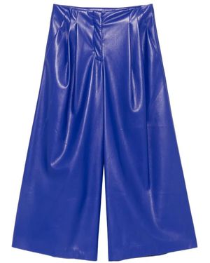 Liviana Conti Wide-Leg Trousers - Blue
