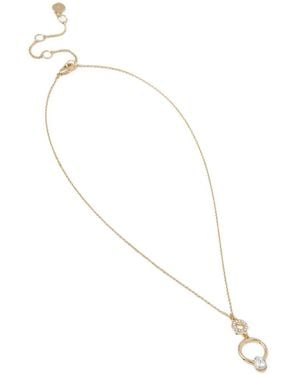 DKNY Ring-Pendant Necklace - White
