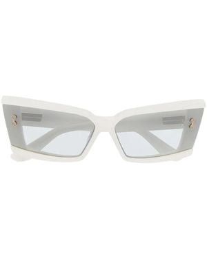 Akoni Rectangle-Frame Sunglasses - Grey