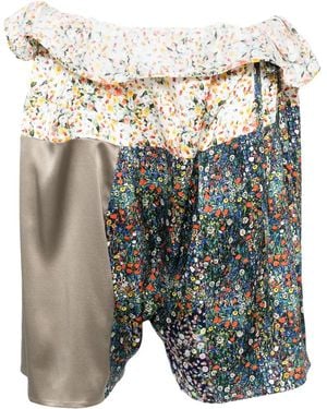 Bless Shorts Aus Seide - Grau
