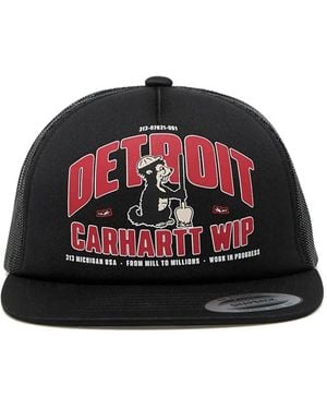 Carhartt Detroit-Graphic Trucker Cap - Red