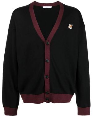 Maison Kitsuné ロゴ カーディガン - ブラック