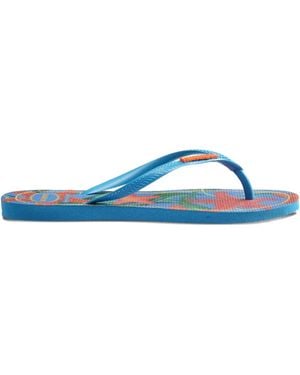 Havaianas Starfish-Print Flip-Flops - Blue