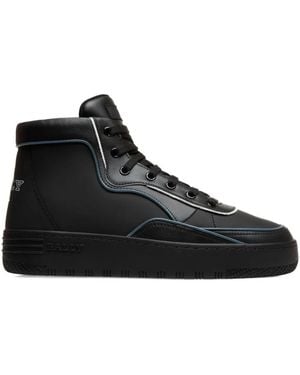Bally Flat High-Top Trainers - Black