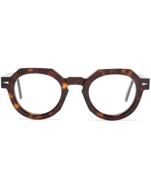 Ahlem Petits Champs Round-Frame Glasses - Brown