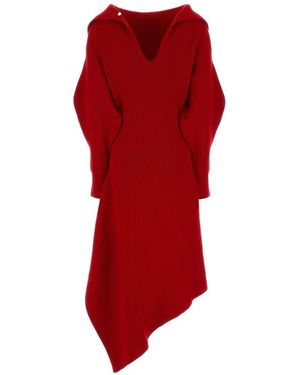 Givenchy Slashed Midi Dress - Red