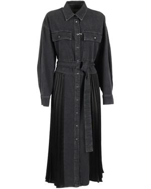 Weekend by Maxmara Abito Citrato Belted Pleated Dress - Black