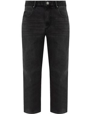 Isabel Marant Janet Straight-Leg-Jeans - Schwarz