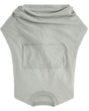 Maison Margiela Patch Twisted Top - Gray