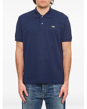 Lacoste Embroidered-Logo Polo Shirt - Blue