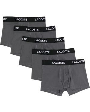 Lacoste 5-Pack Stretch Cotton Trunks - Black