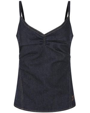 Jacquemus The De-Nîmes Pina Denim Top - Black