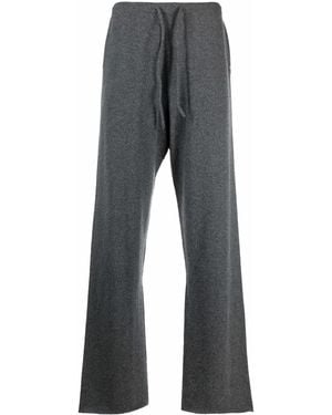 Extreme Cashmere Cashmere-Blend Straight Leg Track Trousers - Grey